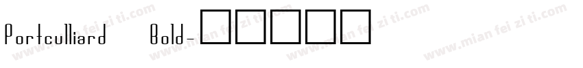 Portculliard Bold字体转换